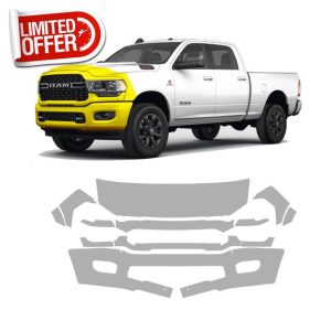 Precut Paint Protection Film for 2019-2024 Ram 2500/3500 Partial Front