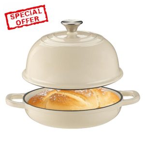 Dutch Oven for Bread Baking-5QT Cast Iron Sourdough Dutch Oven Pot with Lid