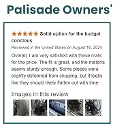 JOULARISE Floor Mats Cargo Mat with Backrest Mats Trunk Lower Mat for 2020-2025 Hyundai Palisade ...