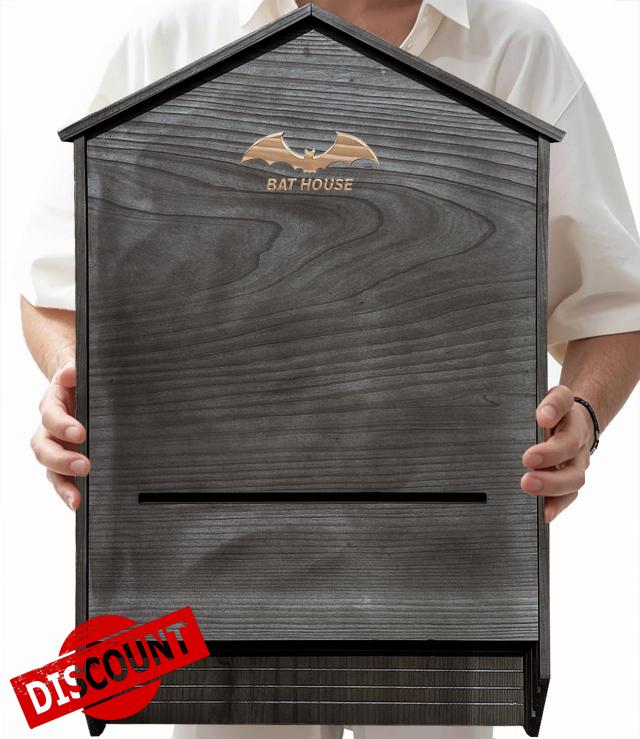 Large 3 Chamber Wooden Bat House for Hanging and Pole
