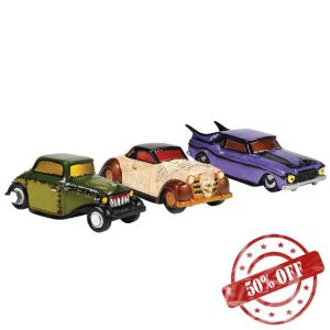 Department 56 Snow Village Halloween Accessories Out About Town Creepy Cars Figurine Set