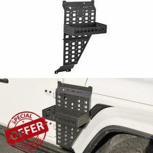 JOYTUTUS Passenger Side Jerry Can Holder Mount Compaitble with 2018-2025 Wrangler JL Gladiator JT
