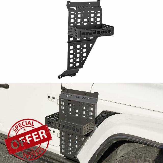 JOYTUTUS Passenger Side Jerry Can Holder Mount Compaitble with 2018-2025 Wrangler JL Gladiator JT