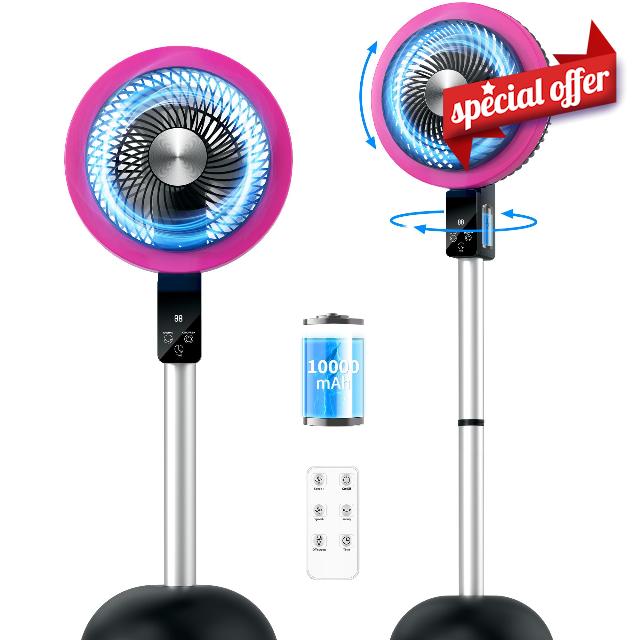 Rechargeable Floor Standing Fan with Remote