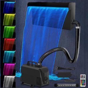 AquaMiracle Pond Waterfall Kit with LED Lights