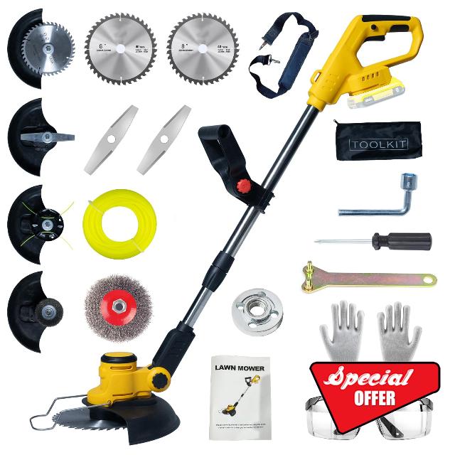 Cordless Weed Wacker for Dewalt 20V Battery with 4 Types Blades
