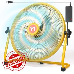 16" High Velocity Floor Fan for Dewalt 20V Max Battery