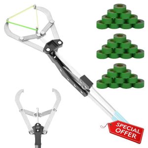 Extra Large Stainless Steel Banding Tool Bander Livestock Management with 30 Elastrator Bands Fits Bull