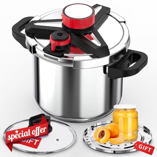 18/8 Stainless Steel Pressure Cooker 12 Quart
