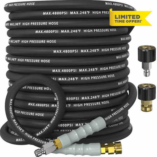 3/8" Pressure Washer Hose 75FT 4800 PSI