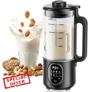Upgraded 55oz (Extra Large) Nut Milk Maker Machine for Almond