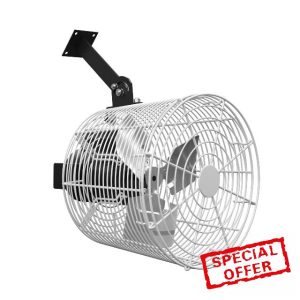 Greenhouse Air Circulation 1/10 HP 115V Ceiling Wall Mount Fan 1470CFM High Speed Circulation Fan for Greenhouse