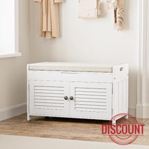 Shoe Storage Bench with Lift Top Storage