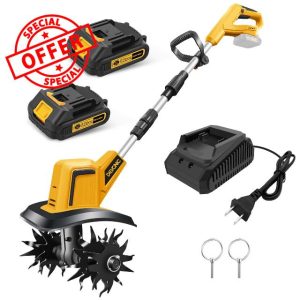 DEVONIC Cordless Electric Garden Tiller