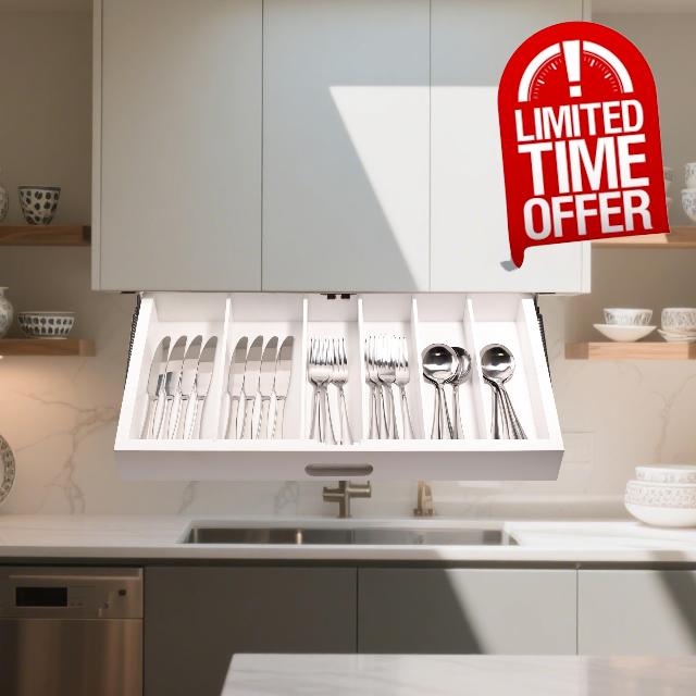 Pull Down Silverware Rack