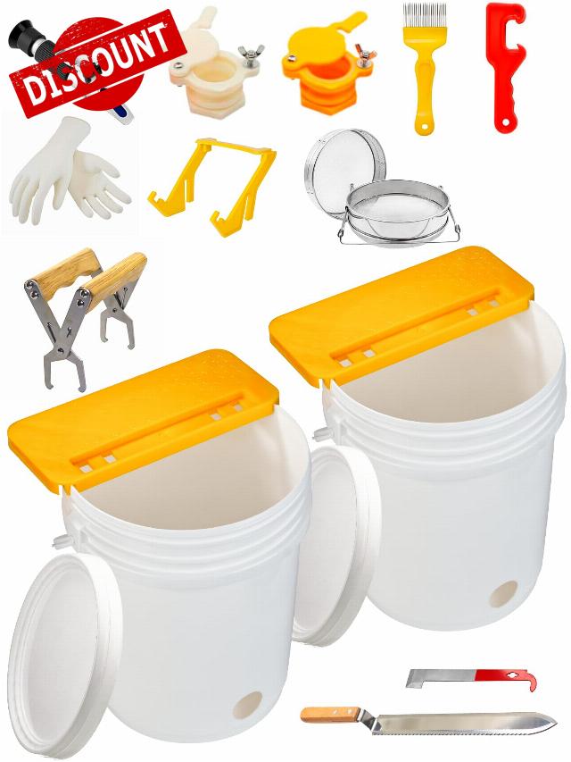 15 PCS Honey Extractor Kit