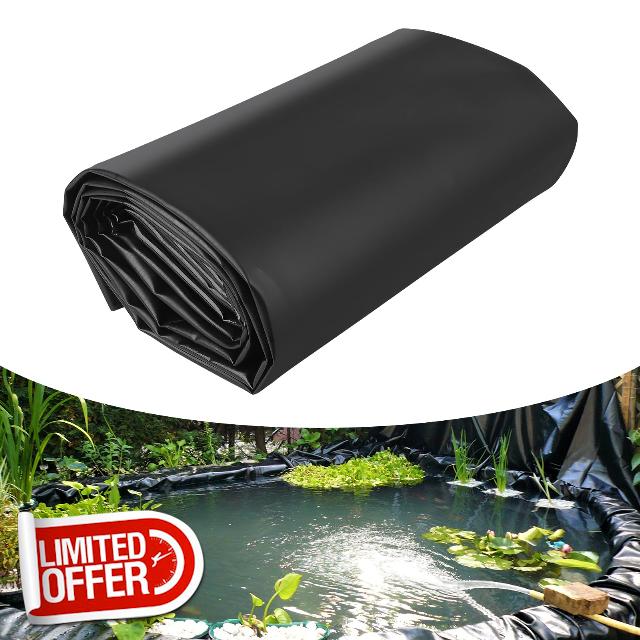 15x25 FT EPDM Pond Liner - 45 Mil Ultra Thick UV & Puncture Resistant