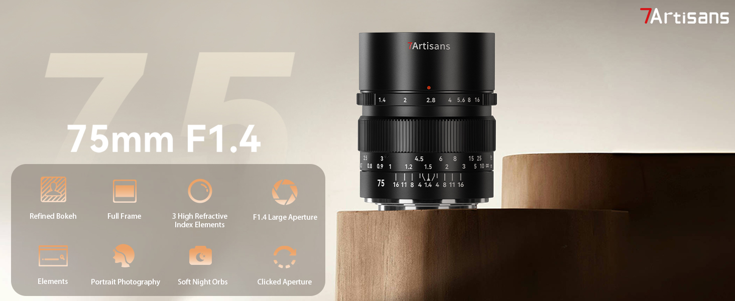 7ARTISANS 75MM F1.4