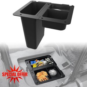 SAUTVS Under Seat Storage Box Compatible with Honda Pioneer 700-2 700-4 2014-2025 Accessories