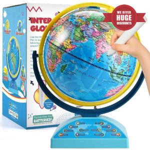 Interactive Globe for Children Ages 6-12 | Educational Toys with Smart Pen