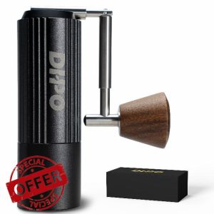 DHPO Sky-Two Manual Coffee Grinder With 7 Axis Stainless Steel Conical Burr Mill
