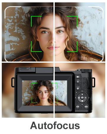 FLATIC 6K Digital Camera, 75MP Cameras for Photography with 8X Optical Zoom & Tripod, Anti-Shake ...