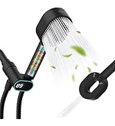 Hibbent Upgraded All Metal 4 Spray Handheld Showerhead Set, High Pressure Stainless Steel Shower ...