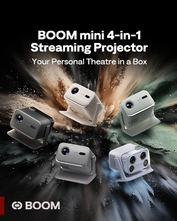 Aurzen BOOM mini 4-in-1 Smart Projector Built-in Google TV