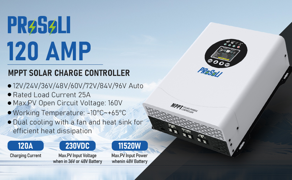 120A MPPT SOLAR CHARGE CONTROLLER