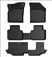 JOULARISE Floor Mats Cargo Mat with Backrest Mats for 2024 2025 Hyundai Santa Fe Accessories(Fit ...