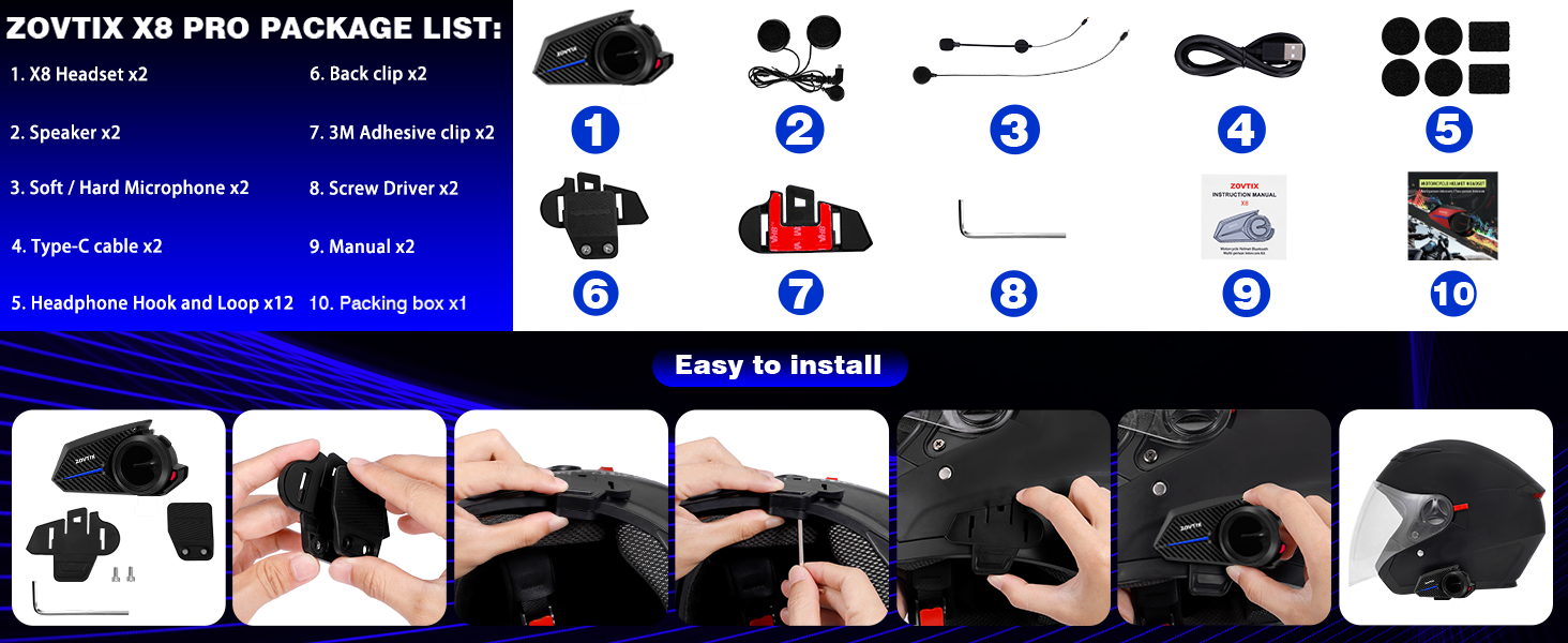 intercomunicador para casco de moto