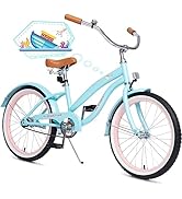 ACEGER Girls Beach Cruiser Bike, 16 Inch and 20 Inch Bike for Kids 4-9 Years Old