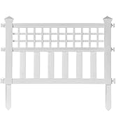 Decorative Butterfly Design Plastic Fence Garden Edging Landscape Border Path Panel, Pack of 6