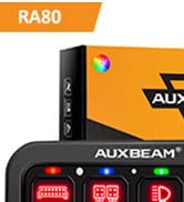 Auxbeam RGB 6 Gang Switch Panel RA60 Auto-Dimmable Switch Panel w/Momentary Toggle Pulsed, Contro...