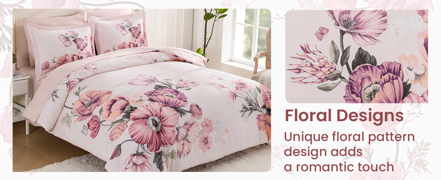 pink bedding set