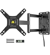FORGING MOUNT Corner TV Wall Mount with 25.6 inch Long Arm, Full Motion TV Mount Swivel and Tilt,...