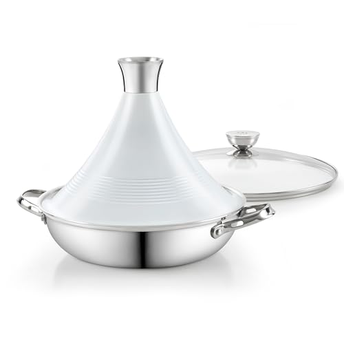 11 Inch 3.6 Quart Moroccan Clay Tagine Pot Alternative