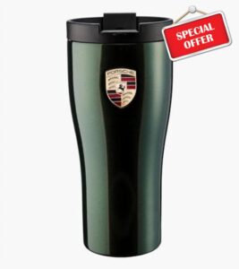 Porsche Insulated Thermo Travel Mug in Oak Green Metallic