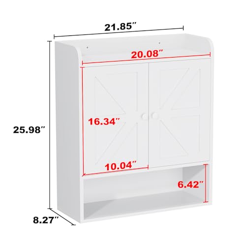 Over The Toilet Storage Cabinet Wall Mounted for Bathroom