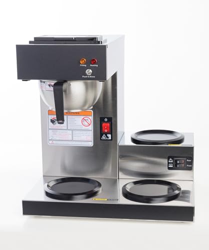 Pour Over Drip Coffee Maker Brewer with 3 Lower Warmers