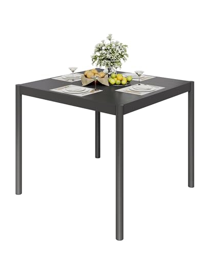 35" x 36" Rectangle Patio Dining Tables with Rectangular Non-Slip Stripe for Outiside Backyards