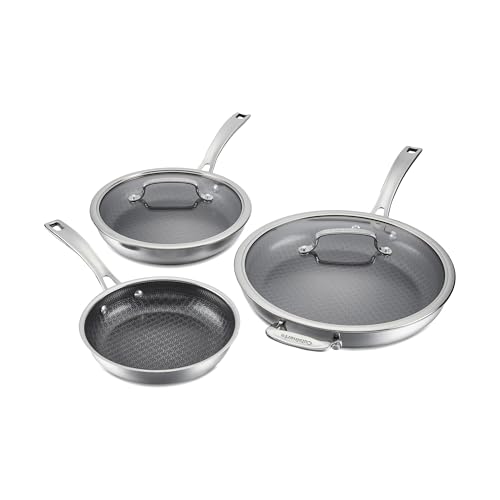 5-Piece Skillet Cooking Set with PFAS-Free PURELYSEAR Ceramic Non Stick Technology