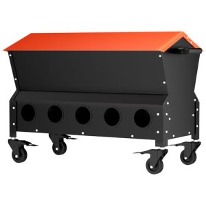 Metal Automatic Poultry Feeding Box with Waterproof Lid