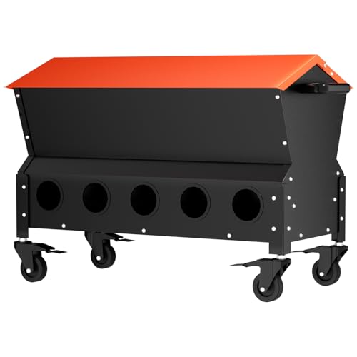 Metal Automatic Poultry Feeding Box with Waterproof Lid