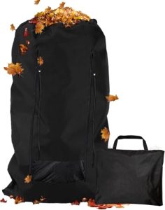 Waterproof Leaf Bag for Riding Lawn Mower with Side Zipper and Mesh for No Dust Blow Back