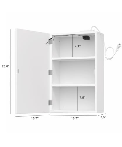 LED Bathroom Mirror with Storage