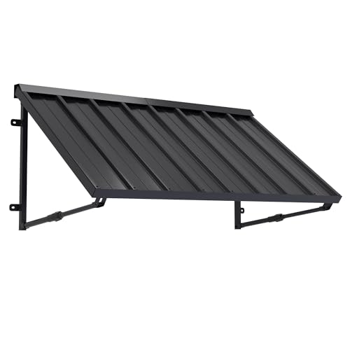 54x24 Inches Adjustable Angle Window Awnings for Patio