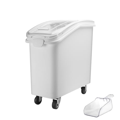 21 Gallon Dispenser Bin with Scoop for Dry Food