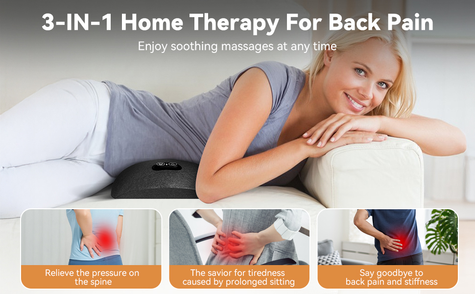 electric lumbar support pillow lower back pillow lumbar massager lower back massager body massager