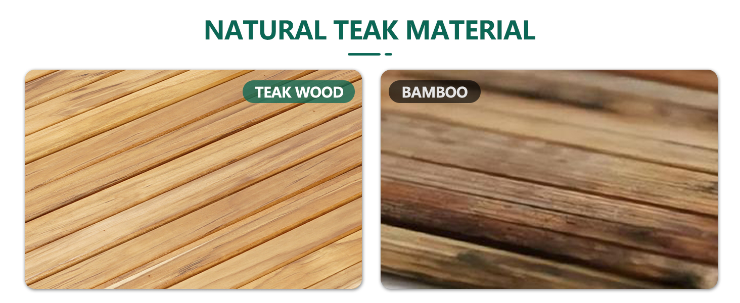 wood bath room mat